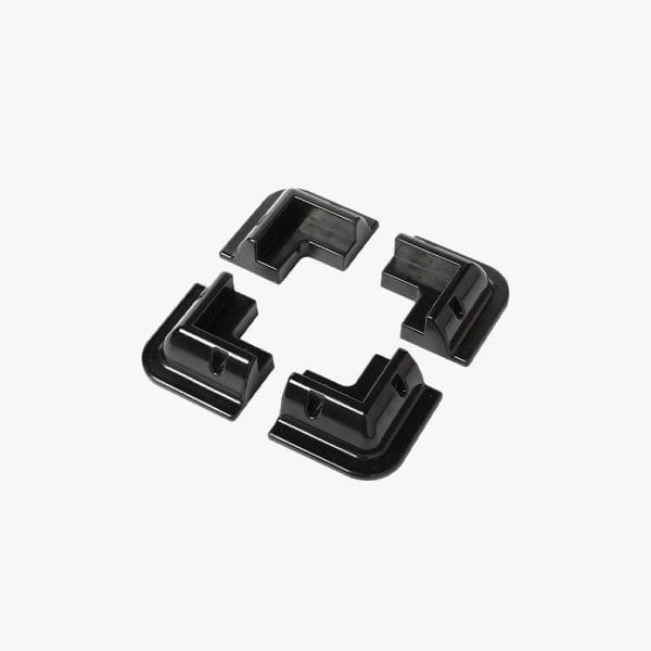 Black ABS Panel Mount - Corner Moulds (4-pack) - Jacques-specialists